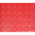 Red Color Anti Slip Coin Rubber Sheet Red Round Stud Rubber Sheet